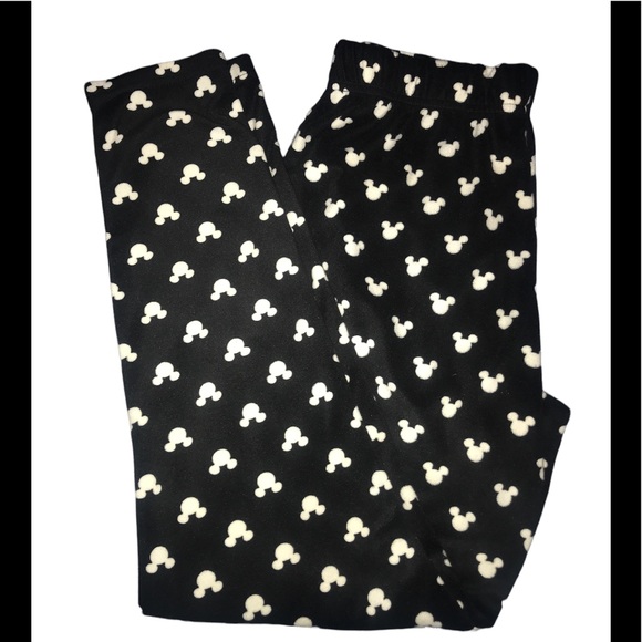 EUC Disney Mickey Mouse Fleece PJ Set sz XS - Picture 3 of 7